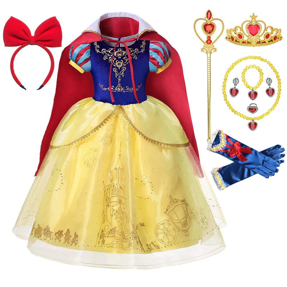 Snow White Princess Cosplay Costume with accessories