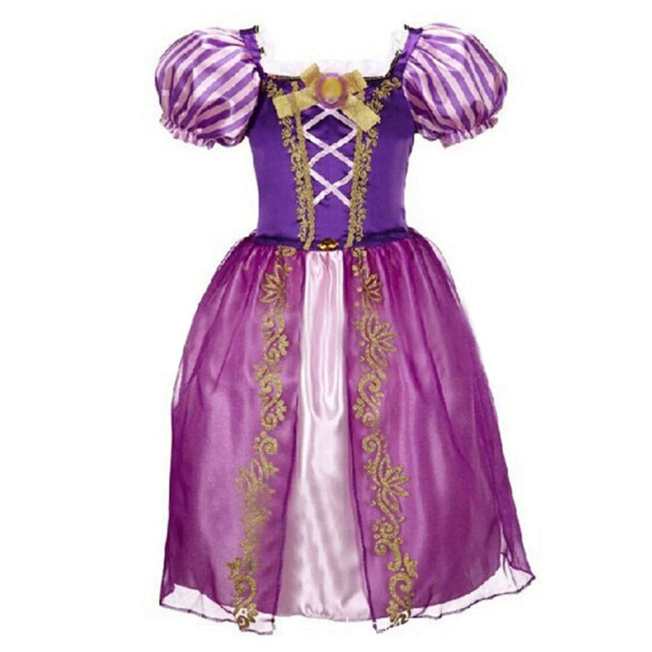 Rapunzel Dress Costume Carnival Party Clothing for Girls