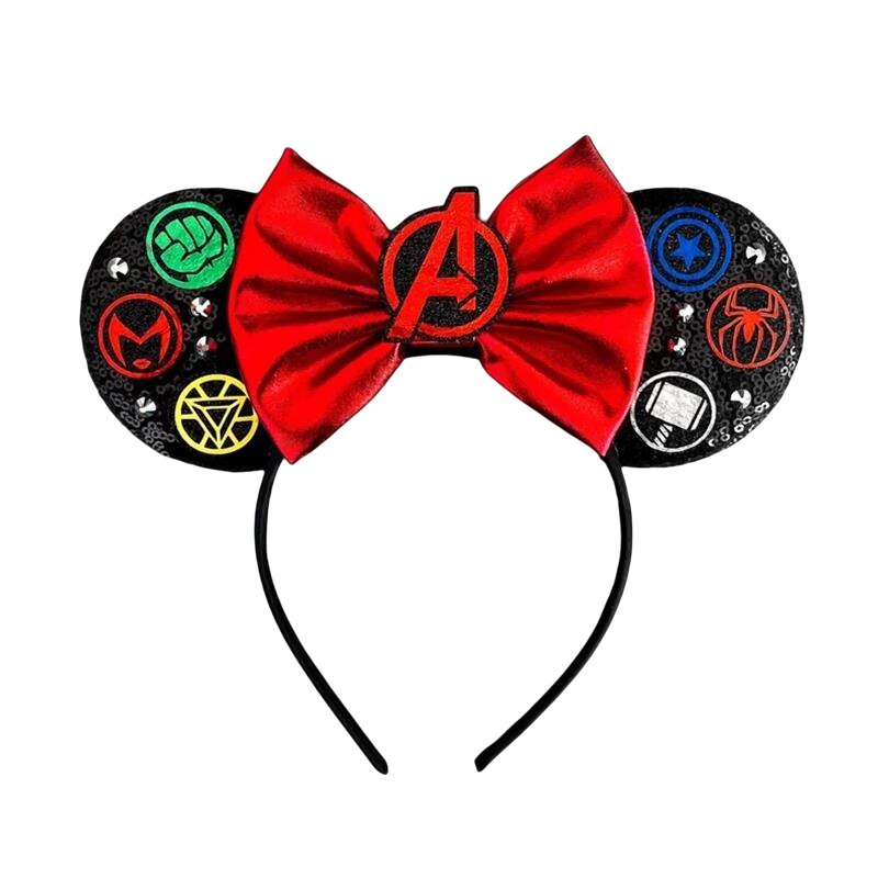 Disney Christmas Hair Accessories for Girl Minnie Mouse Ears Headbands