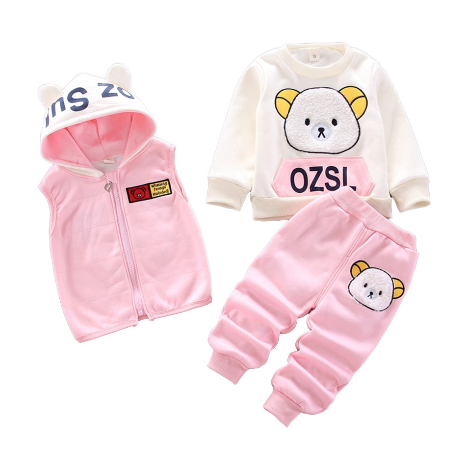 Baby Toddler Winter Clothing Set 4Pcs Outfits