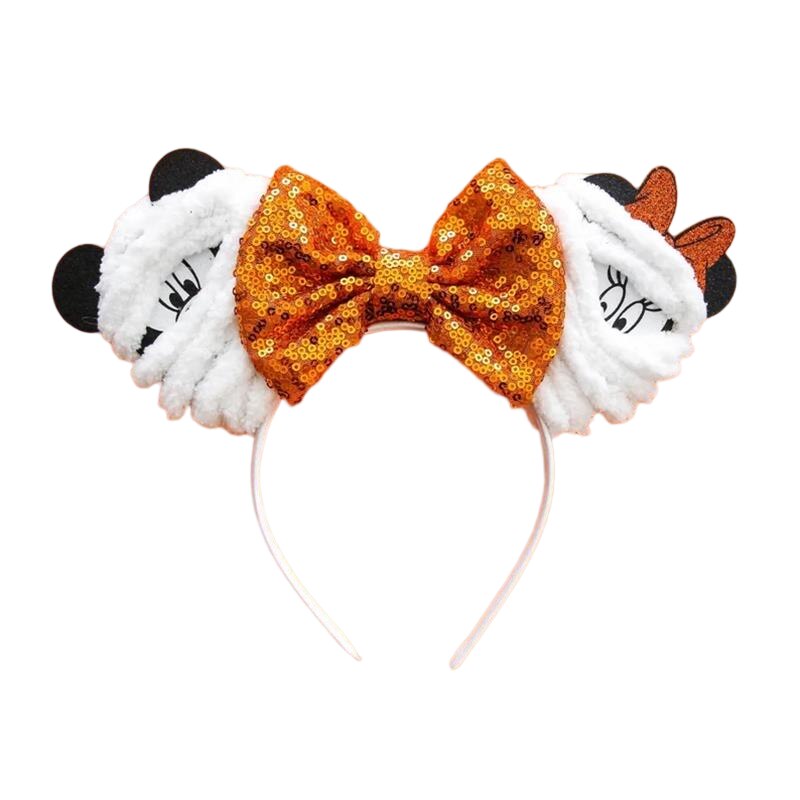 Disney Christmas Hair Accessories for Girl Minnie Mouse Ears Headbands