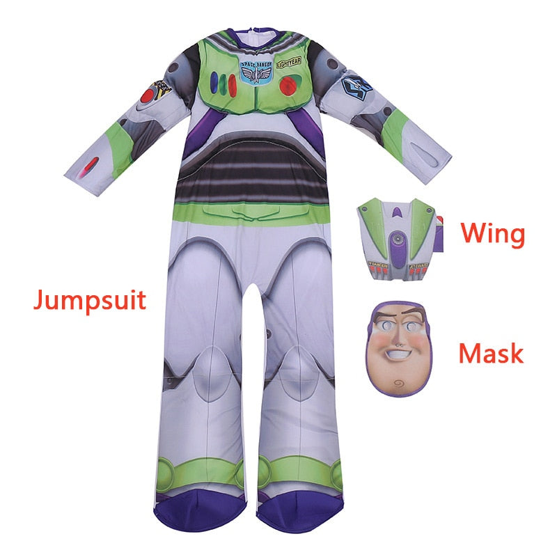 Toy Story Woody, Buzz Lightyear, Jessie  Kids Jumpsuit Cosplay Halloween Costume