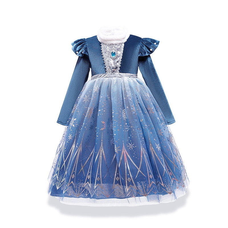 Elsa Inspired Dress, Frozen Toddler Dress, Elsa Birthday Dress, Cotton  Princess Dress, Frozen Girls Dress, Mouse Ears, Gift for Girls - Etsy