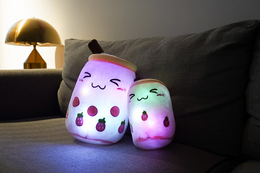 Squishmallows, LED Plushies, Tea Milk Squishmallow, cute soft stuffed toys,  cute home decor,  kawaii plushie