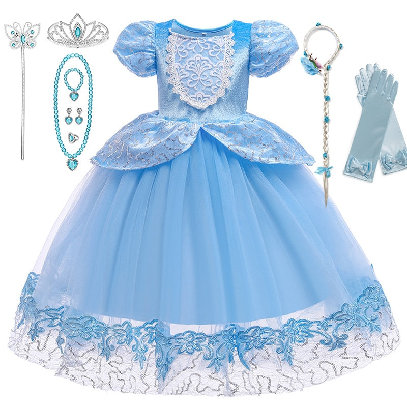 Disney Princess Cinderella Cosplay Butterfly Mesh Costume