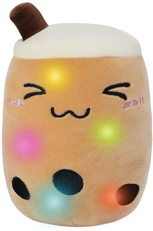 Squishmallows, LED Plushies, Tea Milk Squishmallow, cute soft stuffed toys,  cute home decor,  kawaii plushie