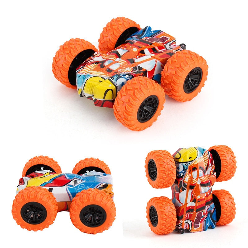 Fun Double-Side Mini Vehicle Kids Boy Toy Car