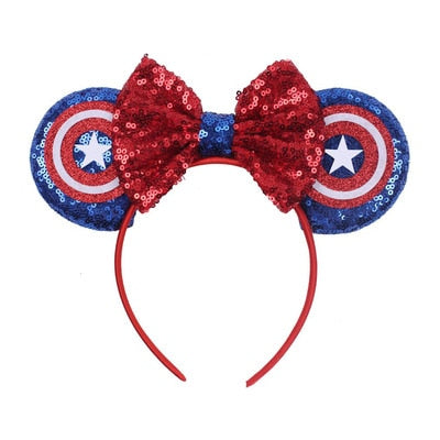 Disney Christmas Hair Accessories for Girl Minnie Mouse Ears Headbands