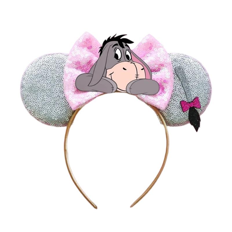 Disney Christmas Hair Accessories for Girl Minnie Mouse Ears Headbands