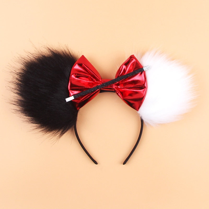 Disney Christmas Hair Accessories for Girl Minnie Mouse Ears Headbands