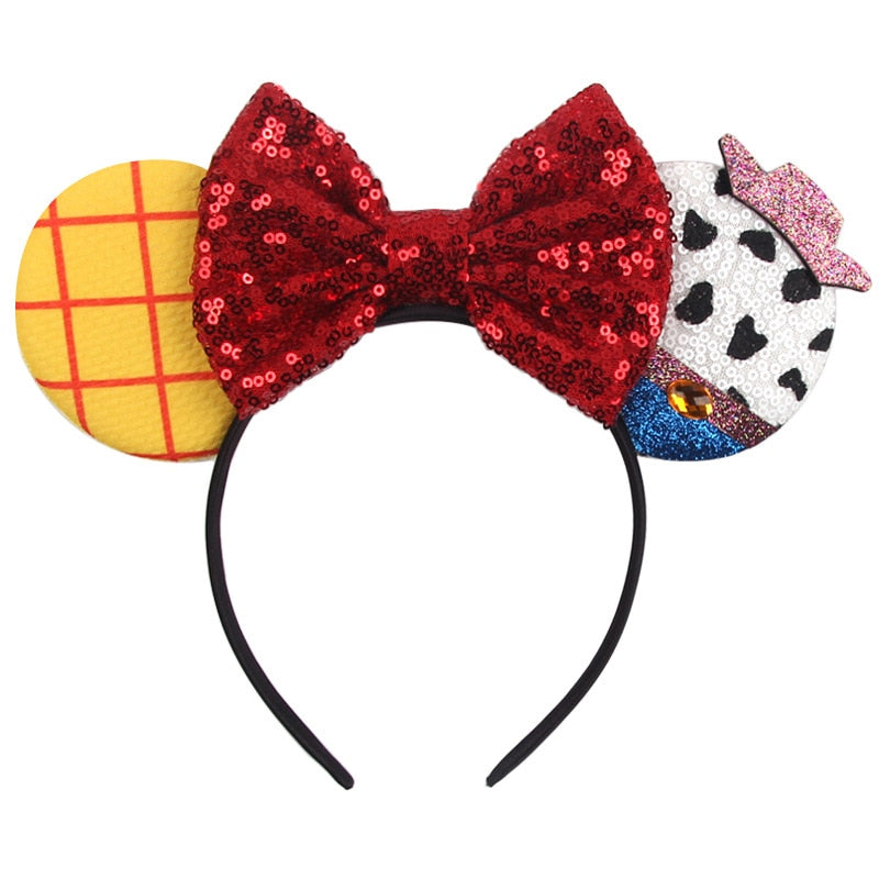 Disney Christmas Hair Accessories for Girl Minnie Mouse Ears Headbands