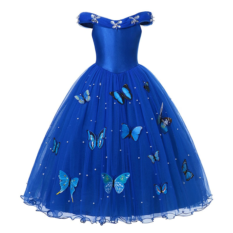 Disney Princess Cinderella Cosplay Butterfly Mesh Costume