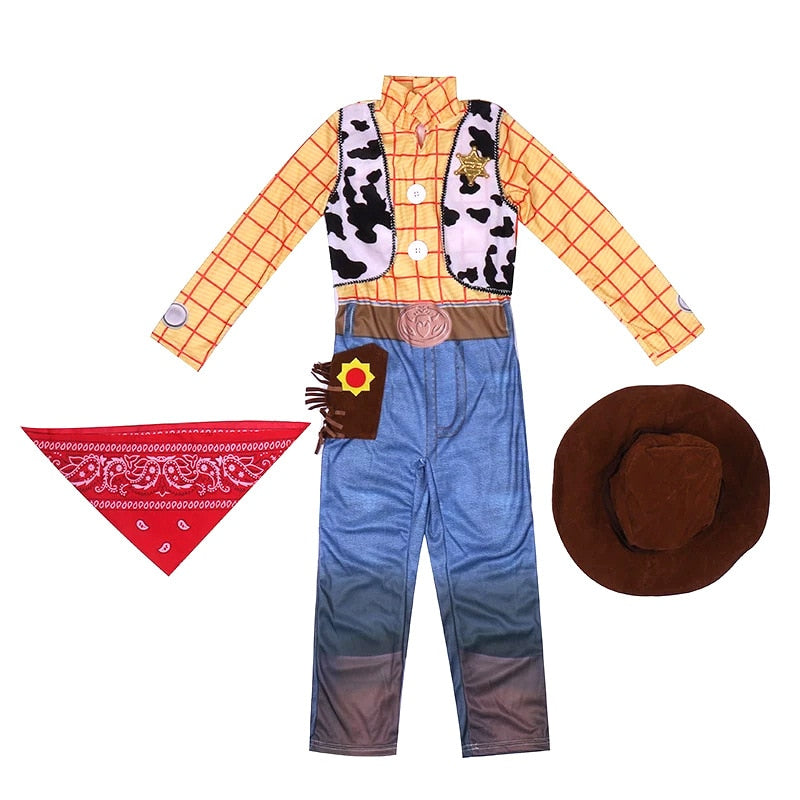 Toy Story Woody, Buzz Lightyear, Jessie  Kids Jumpsuit Cosplay Halloween Costume