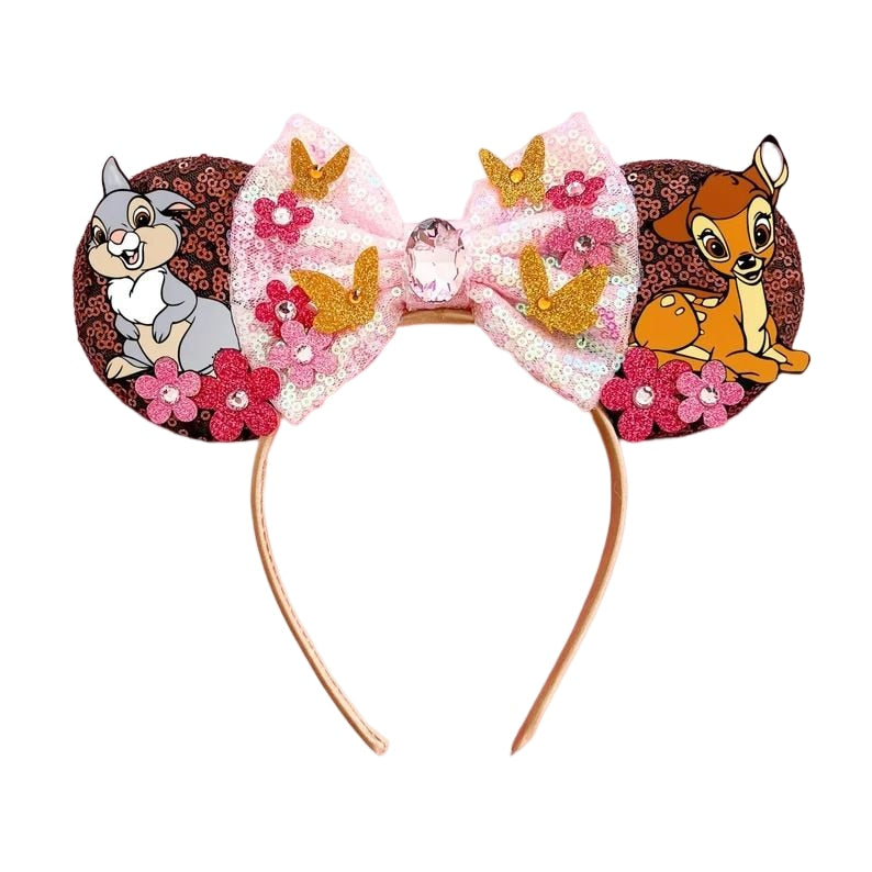 Disney Christmas Hair Accessories for Girl Minnie Mouse Ears Headbands