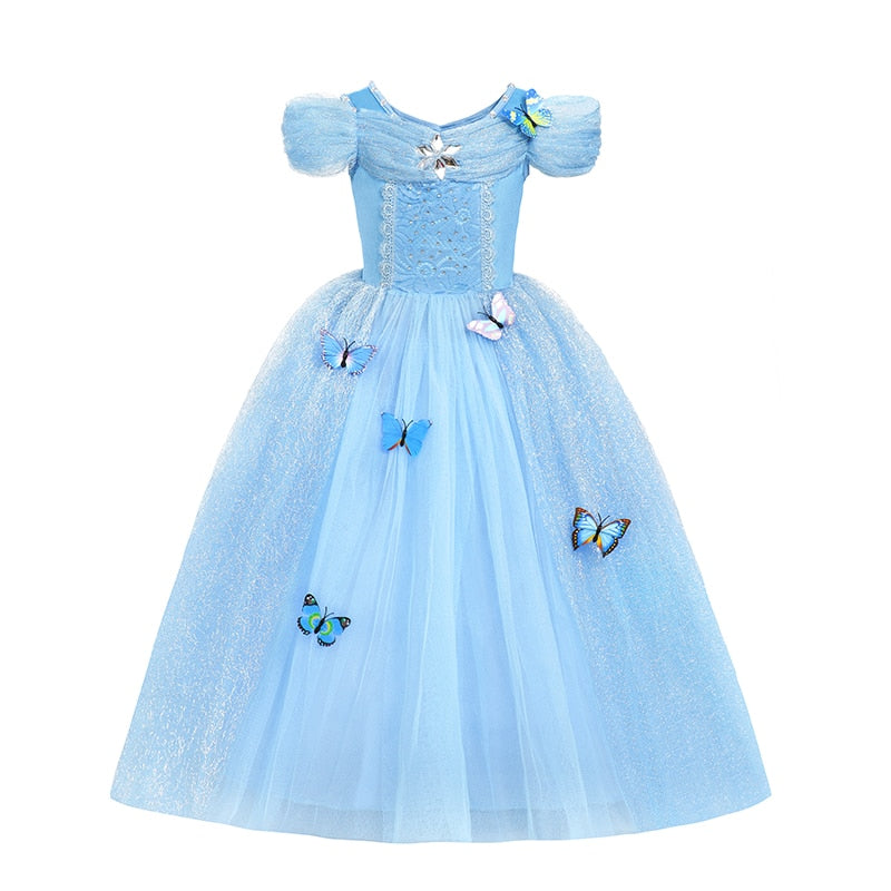 Disney Princess Cinderella Cosplay Butterfly Mesh Costume