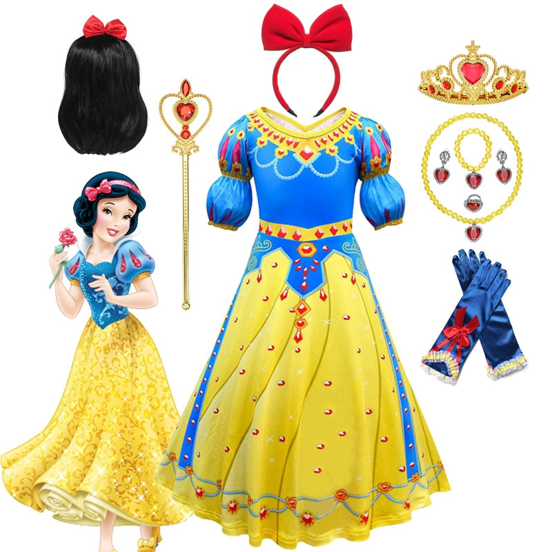 Disney Snow White Princess Dress for Halloween/Birthday Party