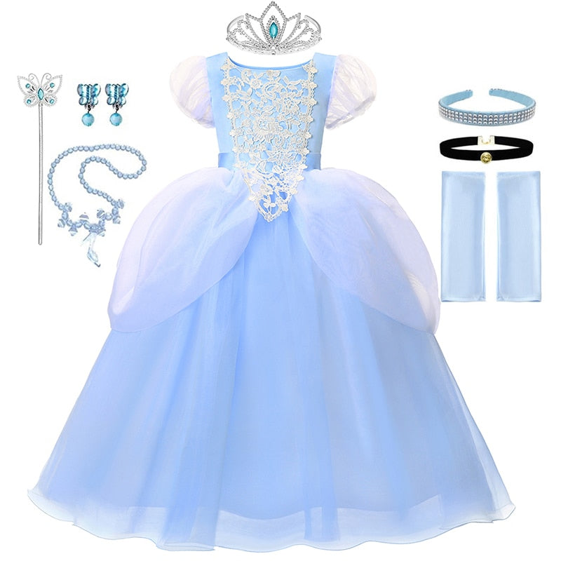 Disney Princess Cinderella Cosplay Butterfly Mesh Costume