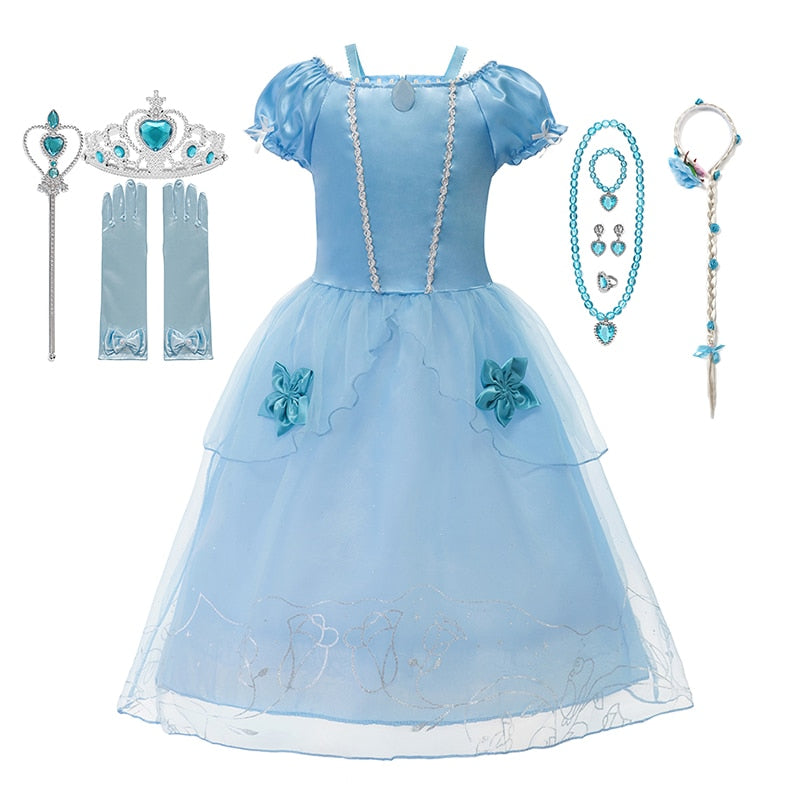 Disney Princess Cinderella Cosplay Butterfly Mesh Costume