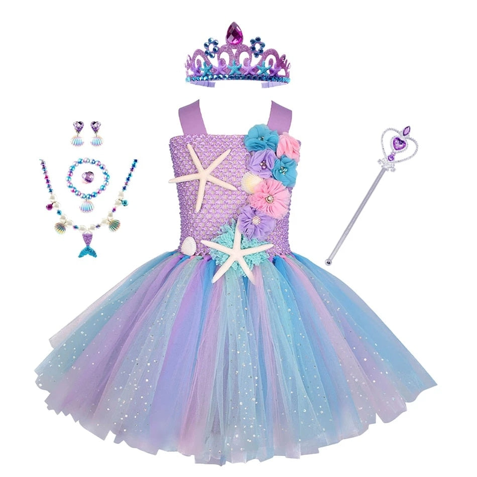 The Princesses ©Disney dress with a tulle skirt - Dresses - CLOTHING - Girl  - Kids - | Lefties Romania
