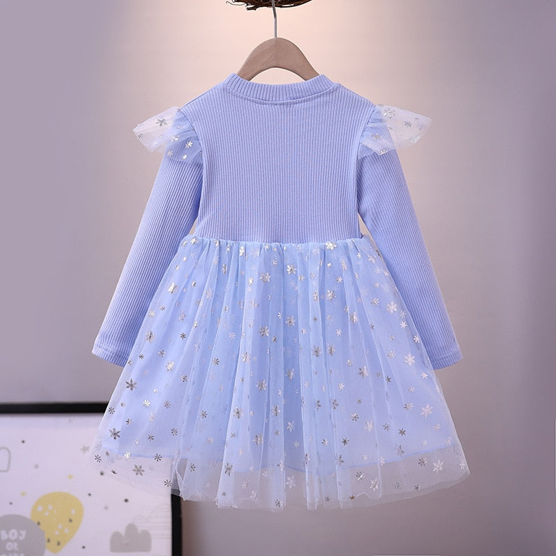 Frozen Winter Princess Party Dress