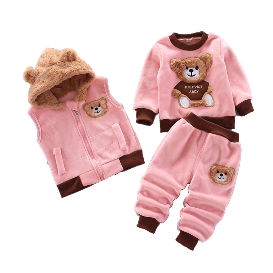 Baby Toddler Winter Clothing Set 4Pcs Outfits