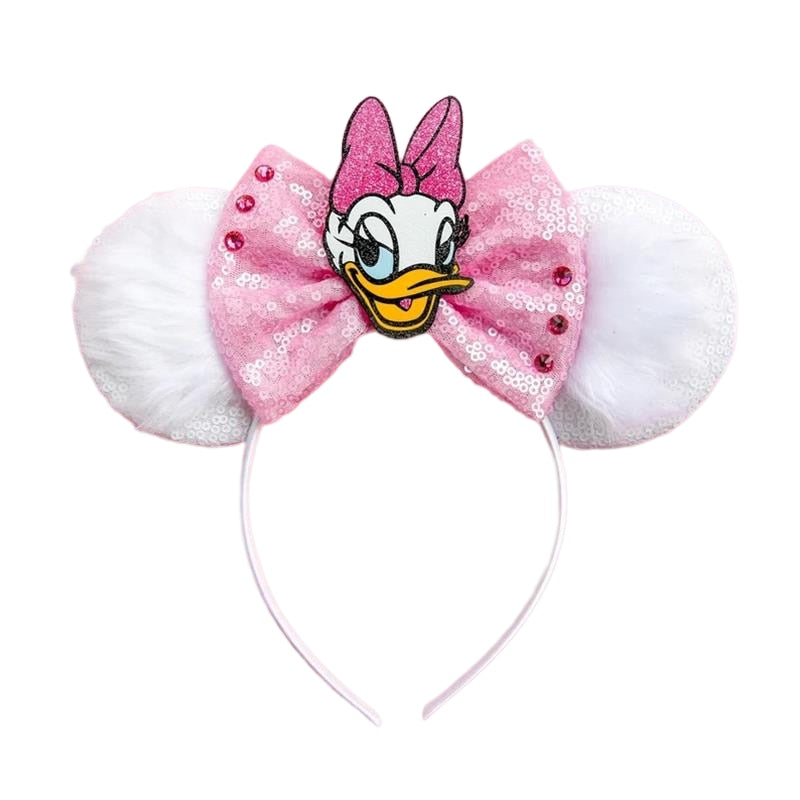 Disney Christmas Hair Accessories for Girl Minnie Mouse Ears Headbands