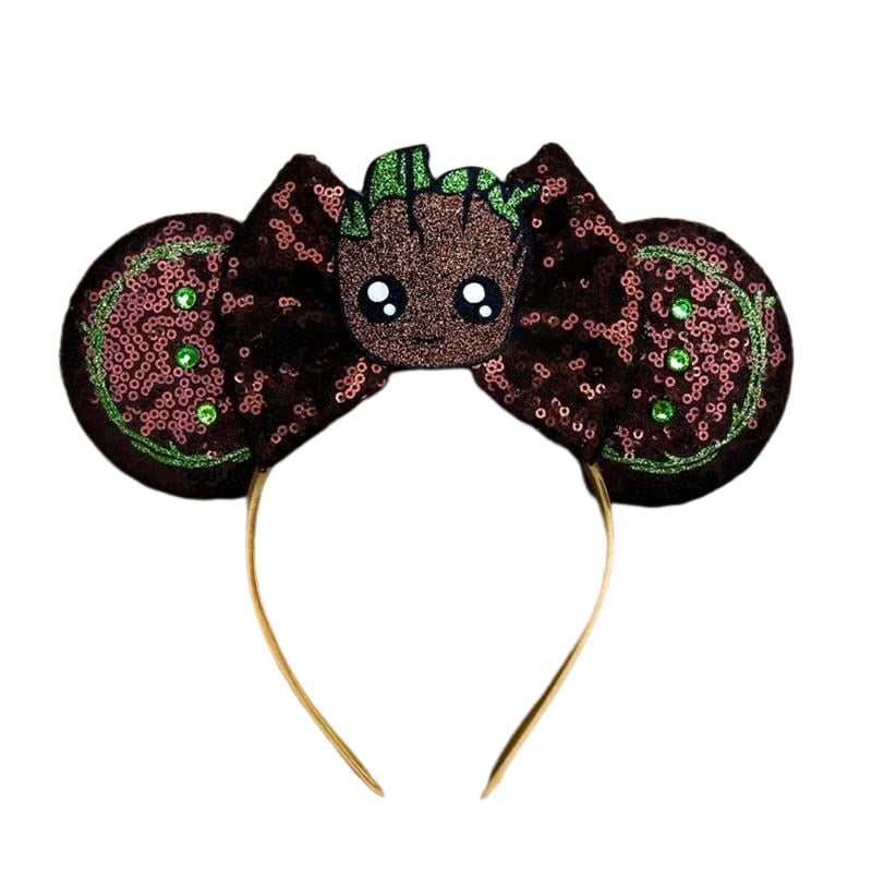 Disney Christmas Hair Accessories for Girl Minnie Mouse Ears Headbands