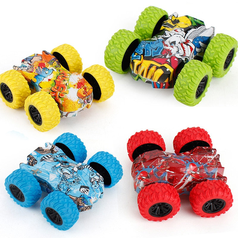 Fun Double-Side Mini Vehicle Kids Boy Toy Car