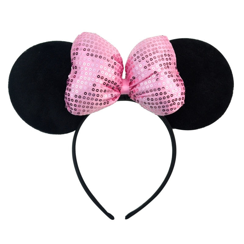 Disney Christmas Hair Accessories for Girl Minnie Mouse Ears Headbands